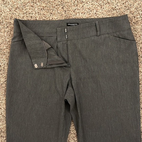 Ciello Couture Los Angeles Gray Flared Made In USA Dress Pants Size 10 - Picture 3 of 8